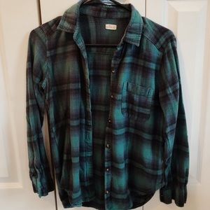 Hollister Blue/Green Flannel